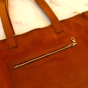 Parker Clay tan leather tote